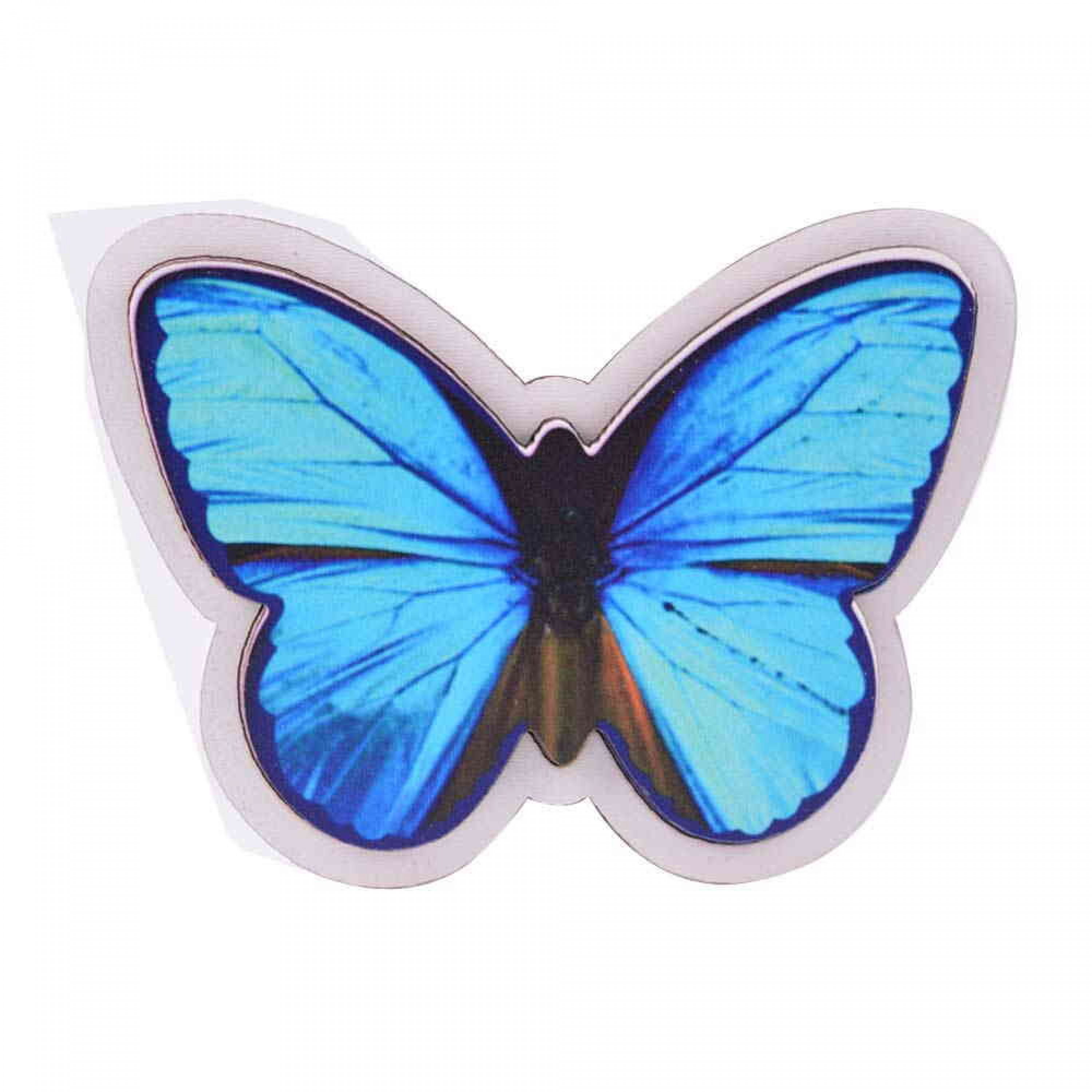 Kelebek Temalı 3D Resimli Ahşap Magnet